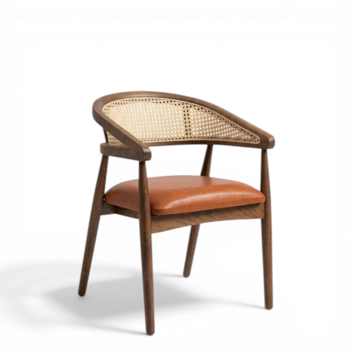 Gazelle Walnut Chair with Customised Leather