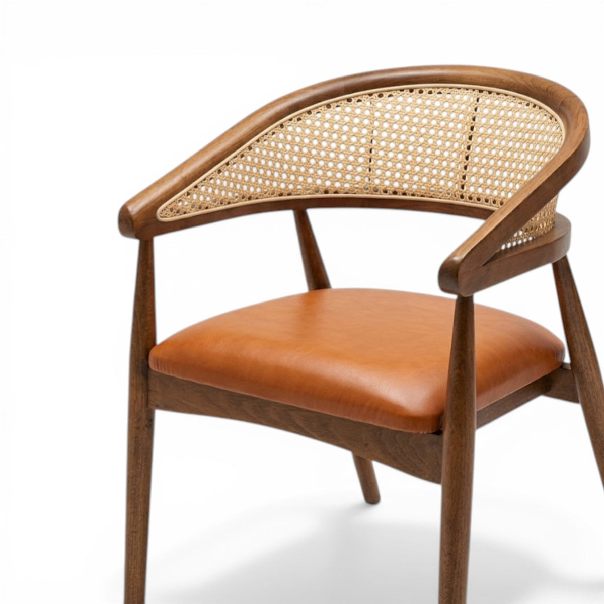 Gazelle Walnut Chair with Customised Leather