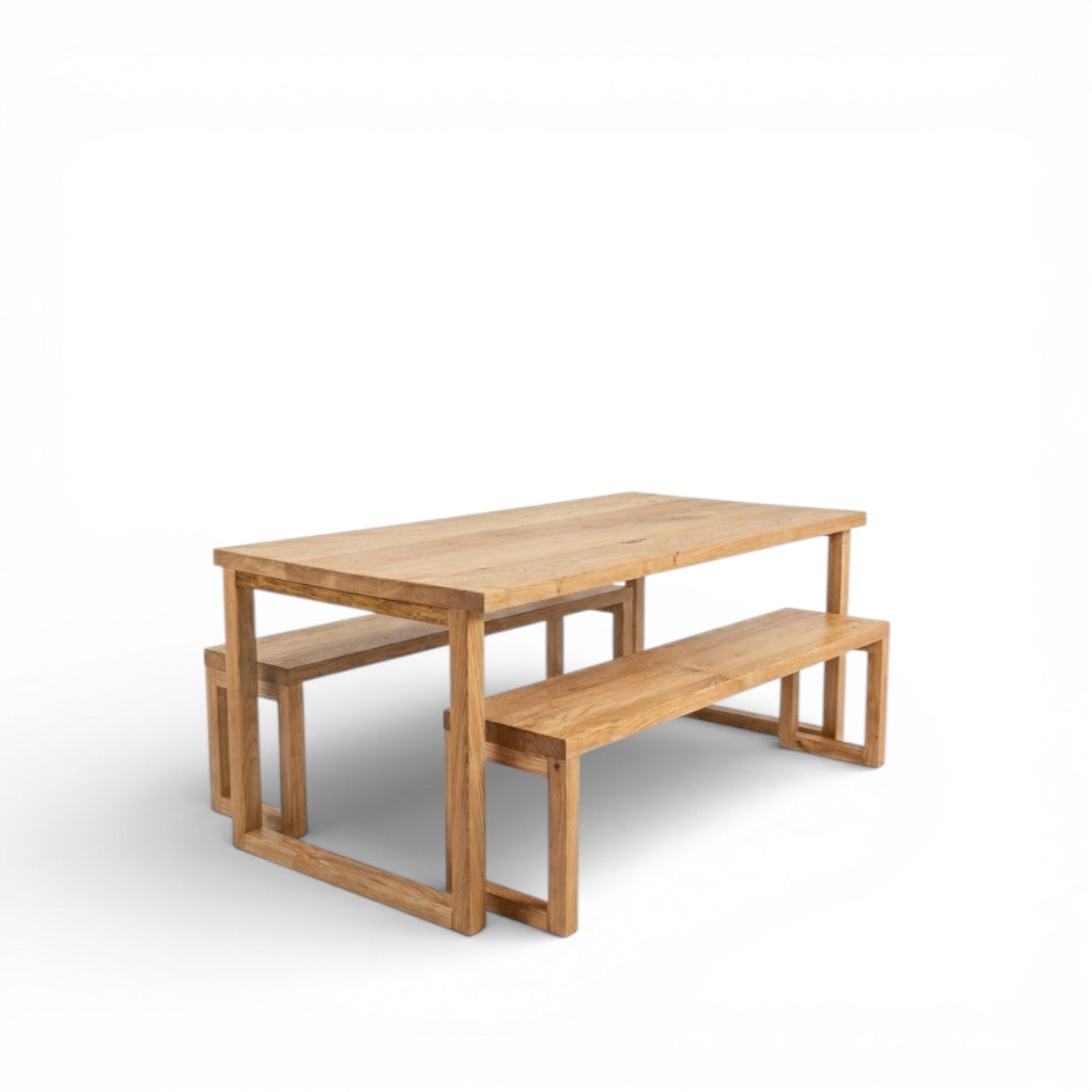 Scandinavian Style Solid Chestnut Dining Table