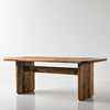 Country Style Walnut Solid Wood Table