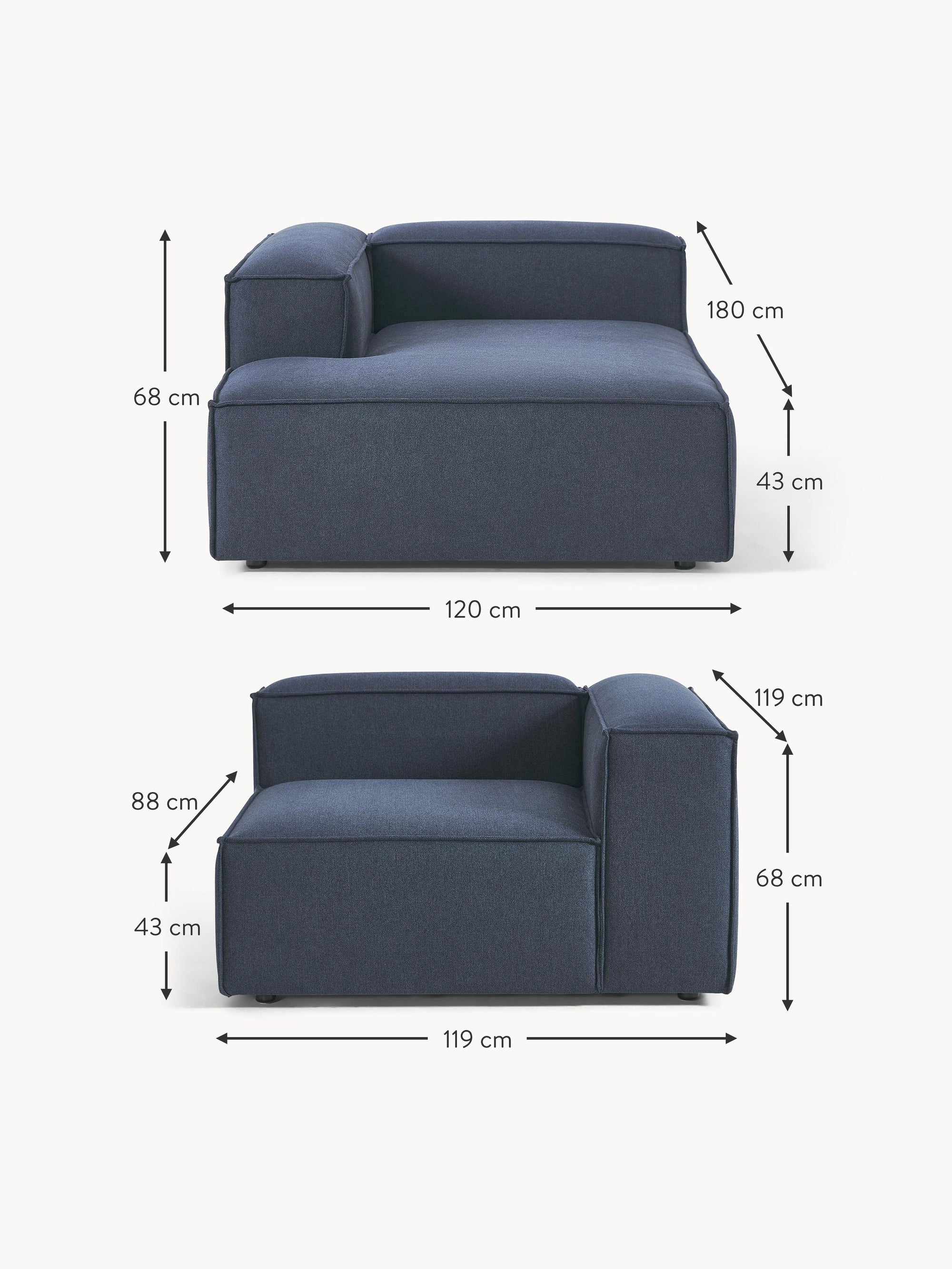 Modular Scandinavian Sofa - Deep Blue Elegance