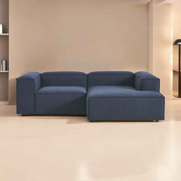 Modular Scandinavian Sofa - Deep Blue Elegance