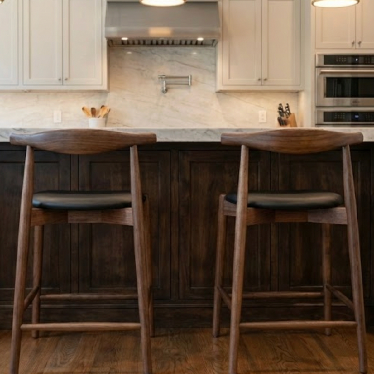 Mid-century Wooden Bar Stool