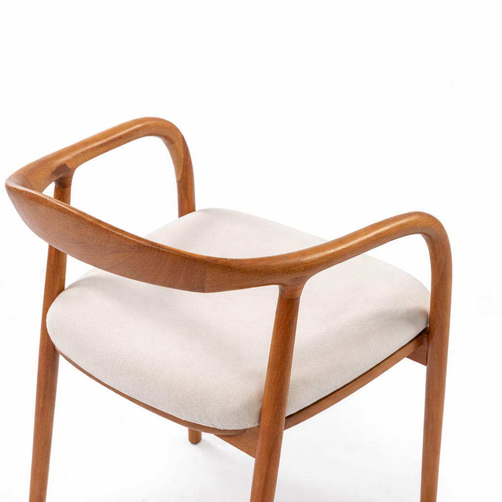 Mid Century Modern Wooden Oak Dining Chair