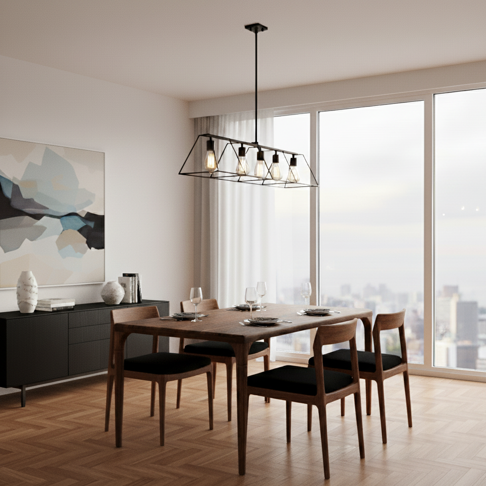 Modern Mid-century Walnut Dining Table