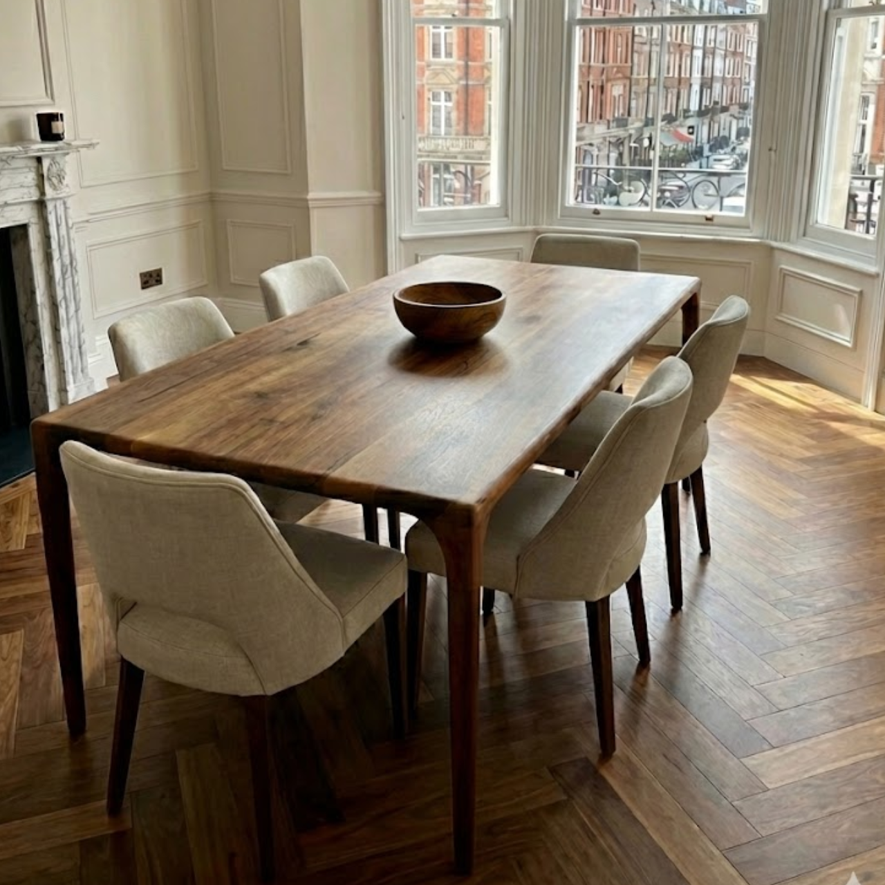 Modern Mid-century Walnut Dining Table