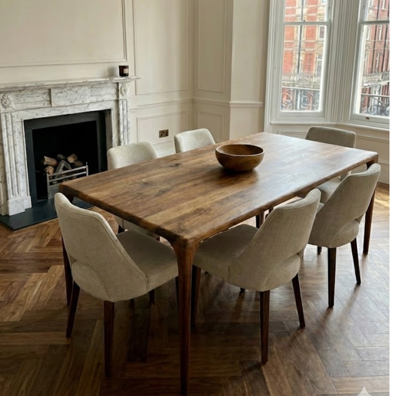 Modern Mid-century Walnut Dining Table