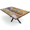 Ashley Transparent Resin River Epoxy Table
