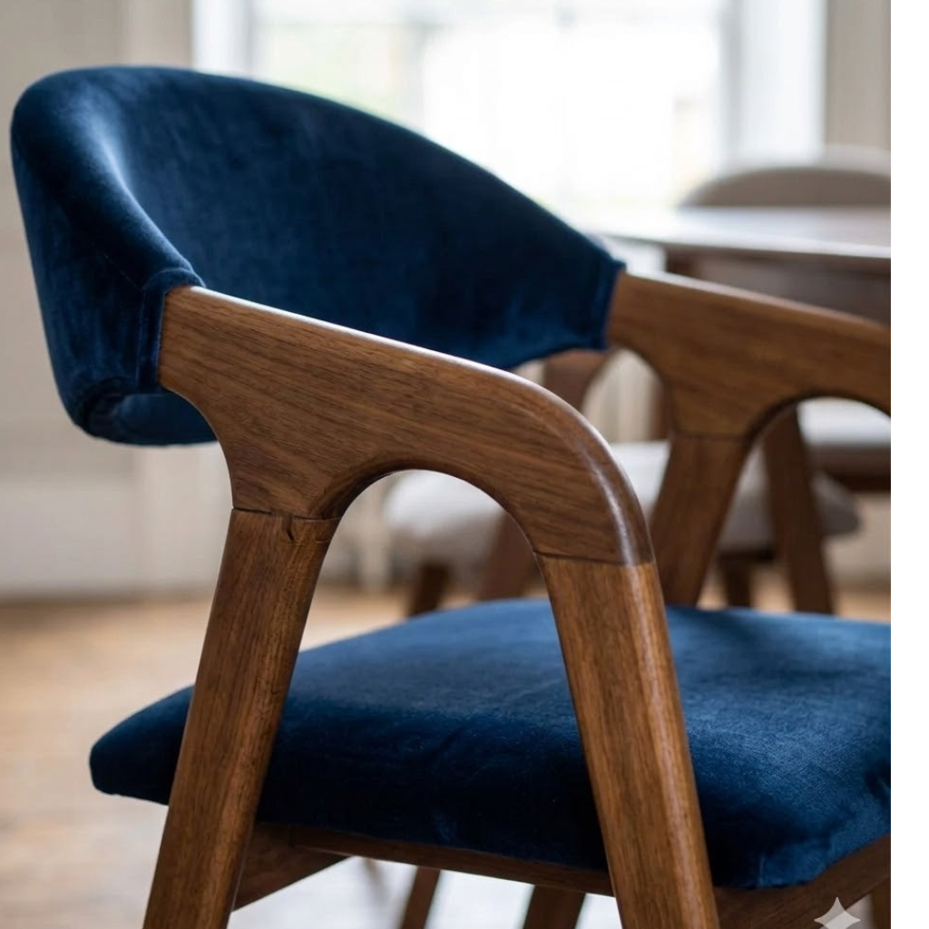 Set of 6 Solenne Wooden Dining Chair