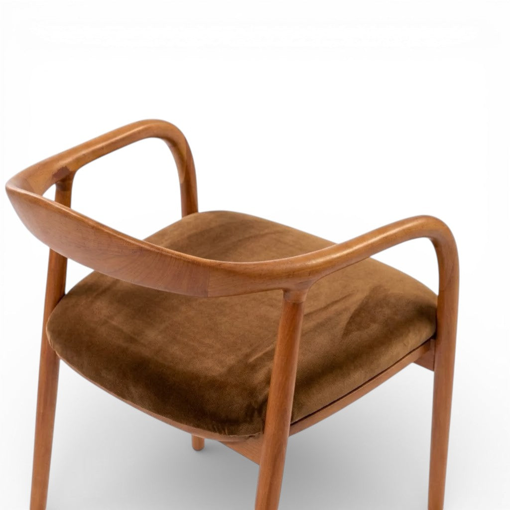 Mid Century Modern Wooden Oak Dining Chair
