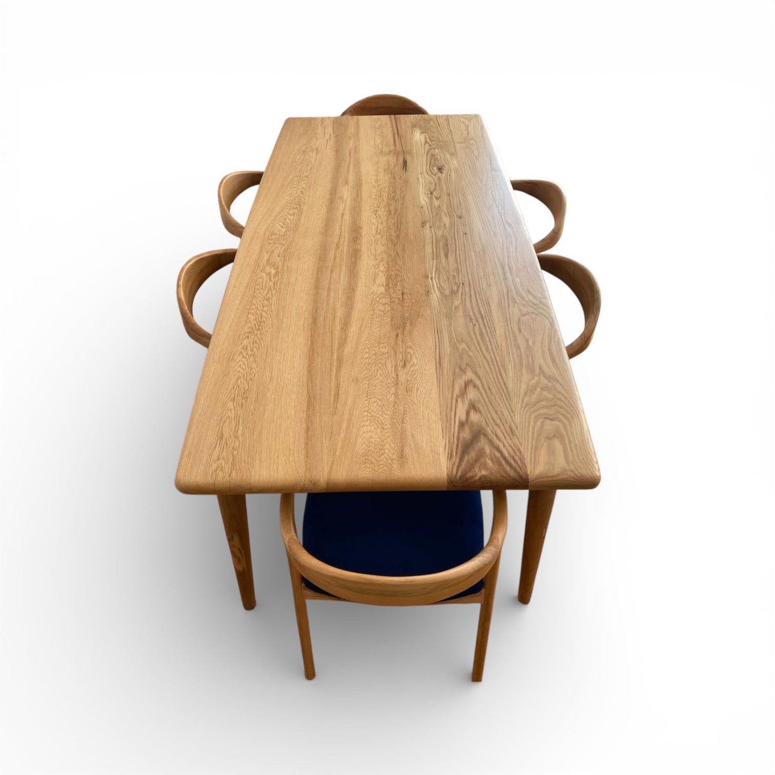 Scandinavian Style Solid Oak Dining Table