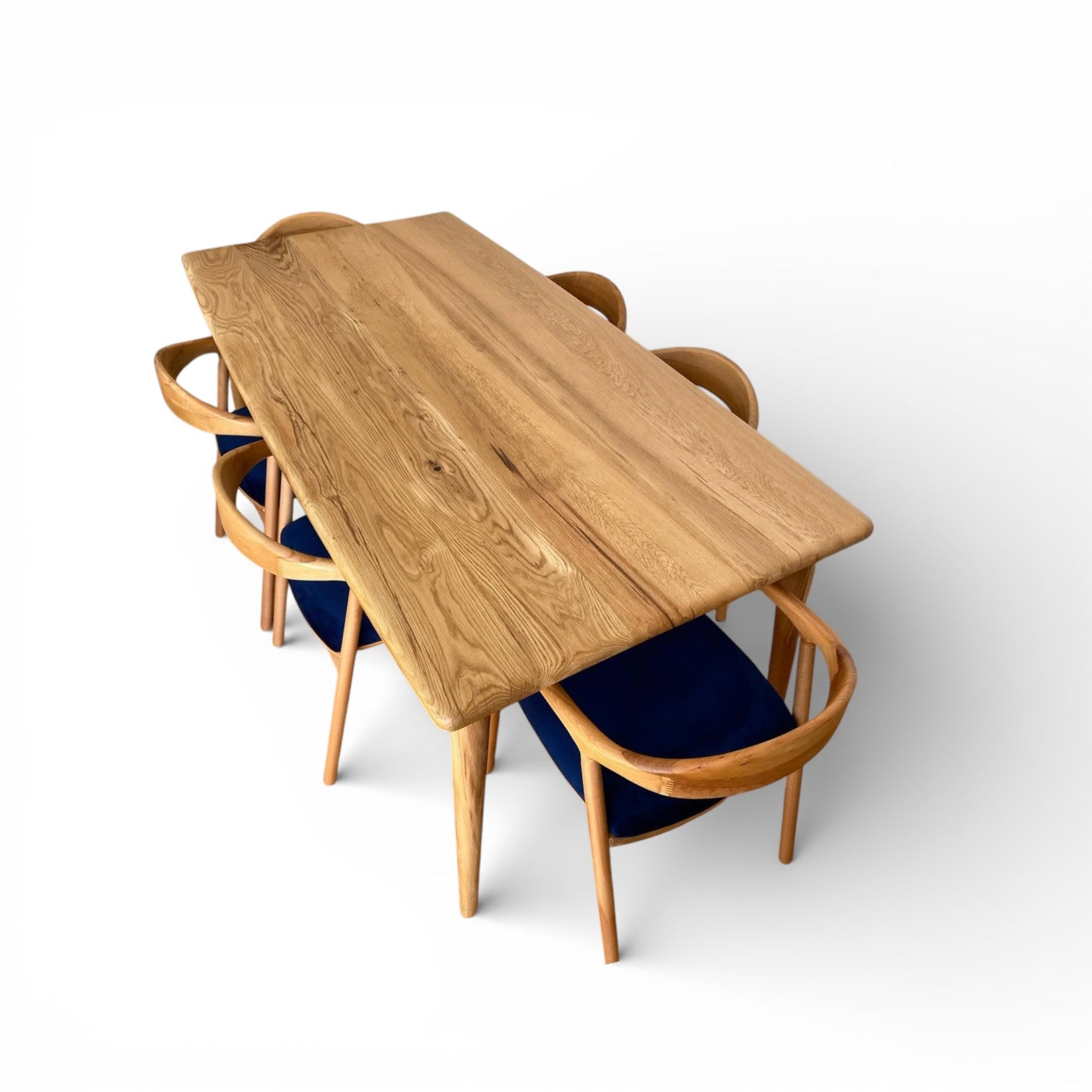 Scandinavian Style Solid Oak Dining Table