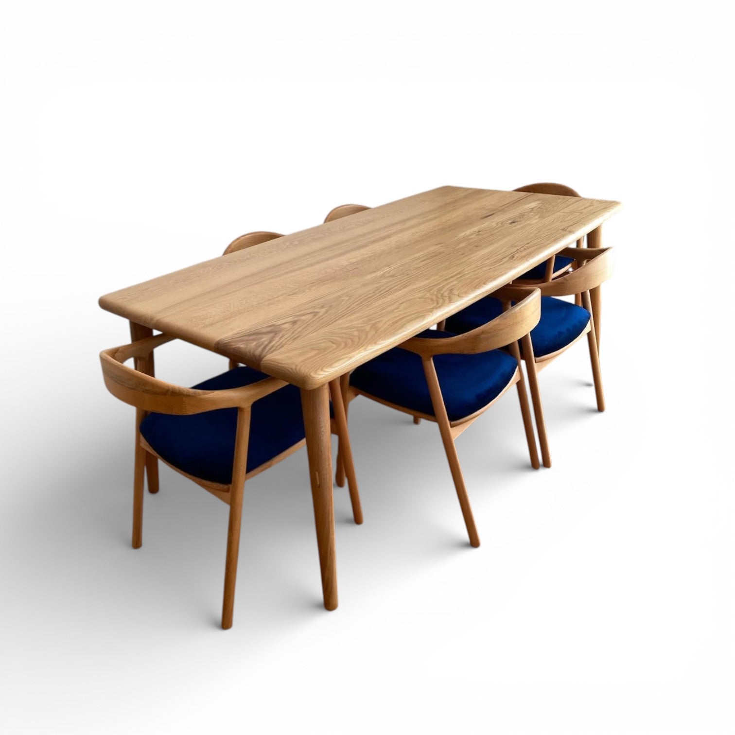 Scandinavian Style Solid Oak Dining Table
