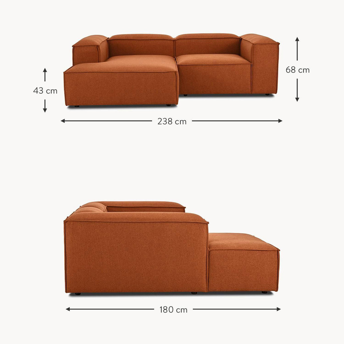 Modular Scandinavian Sofa - Mid-Century Modern Inspired