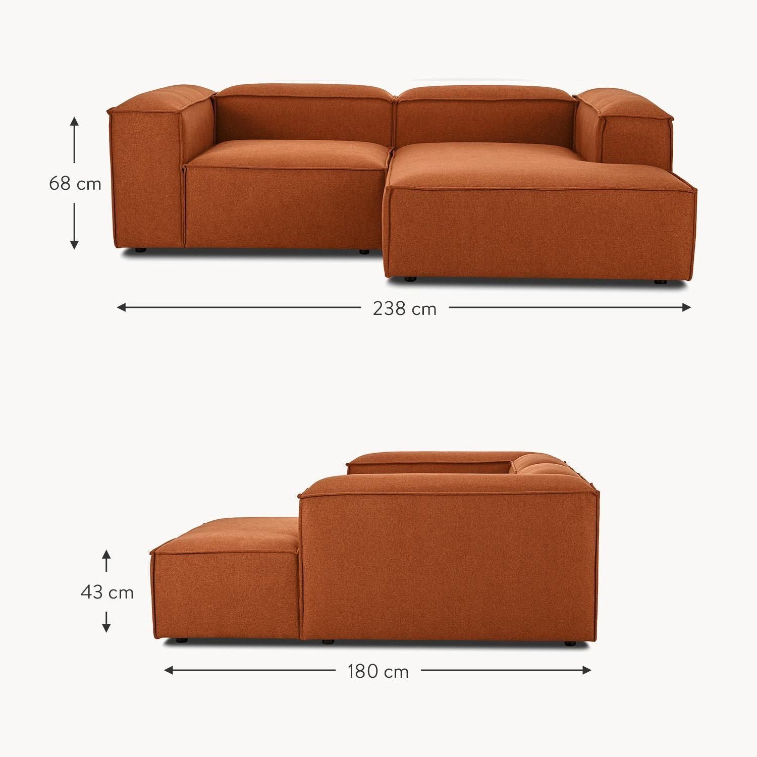 Modular Scandinavian Sofa - Mid-Century Modern Inspired
