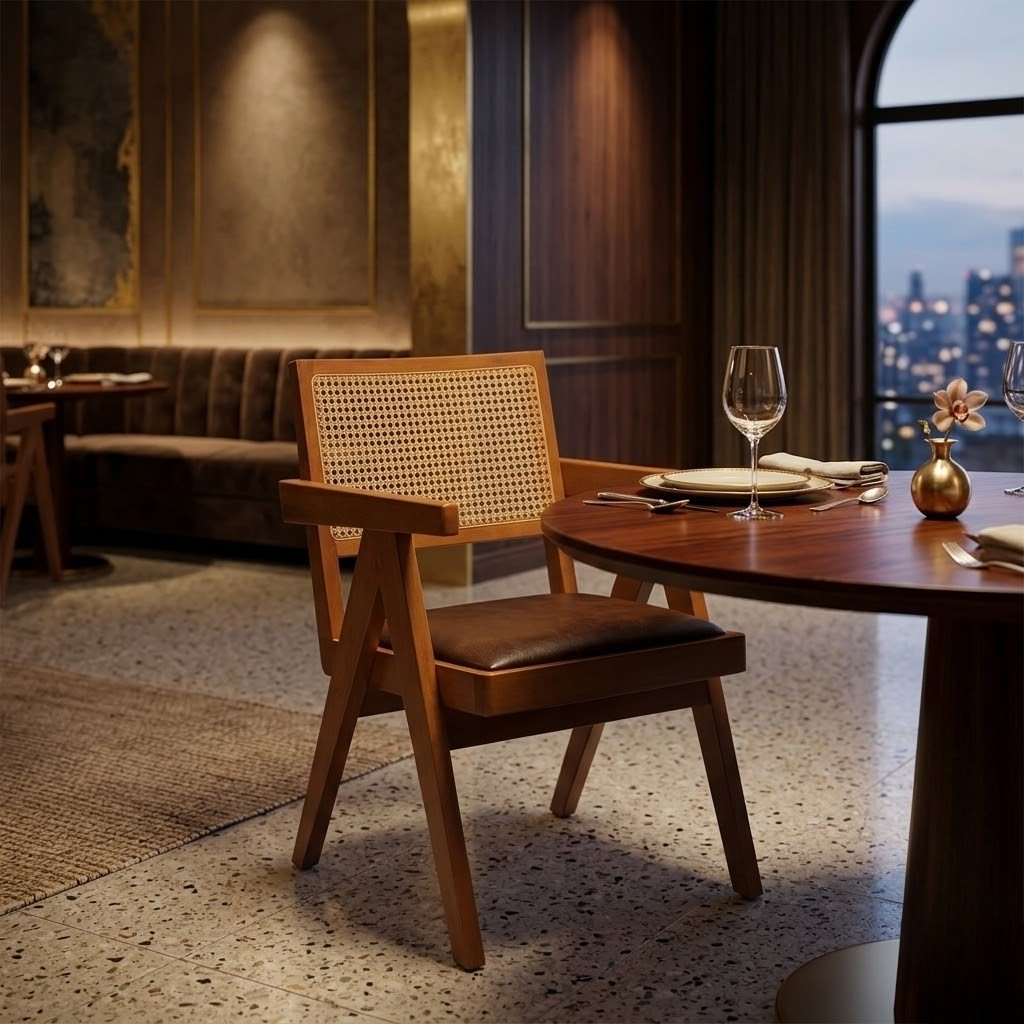 Pierre Rattan Restaurant Chair