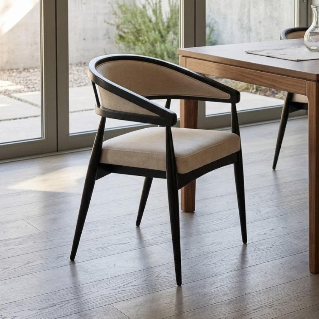 Black Gazelle Wood Dining Chair