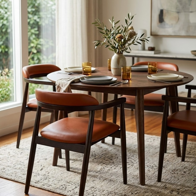 Arcus Leather Dining Chair