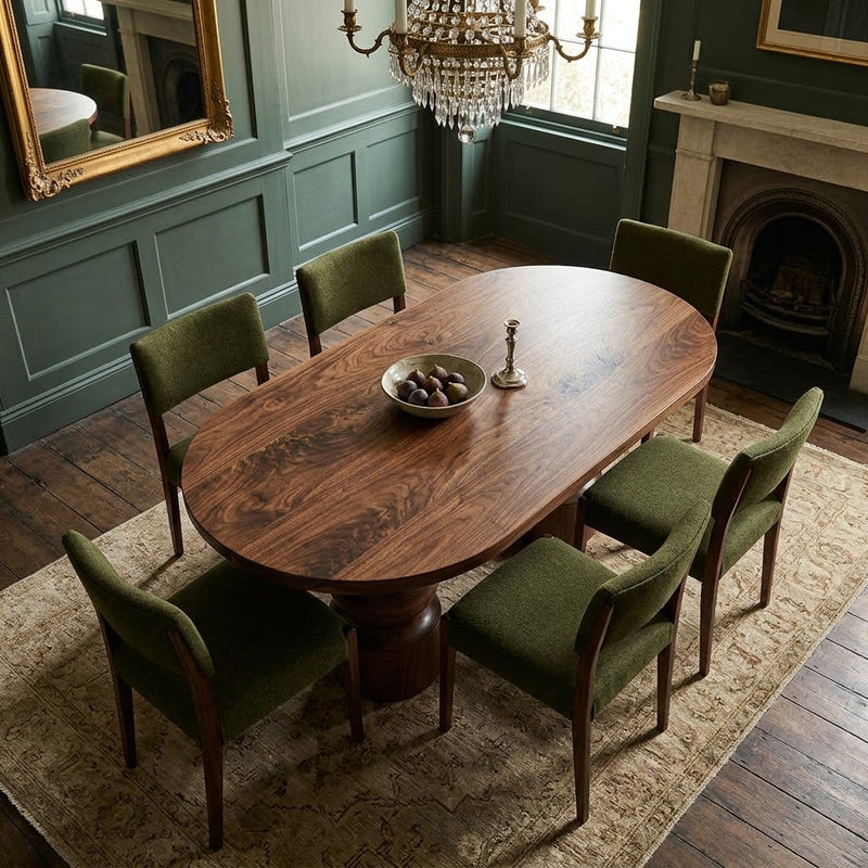Orbis Solid Walnut Table
