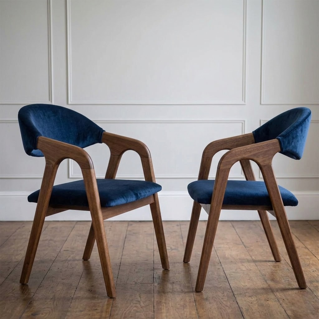 Set of 6 Solenne Wooden Dining Chair
