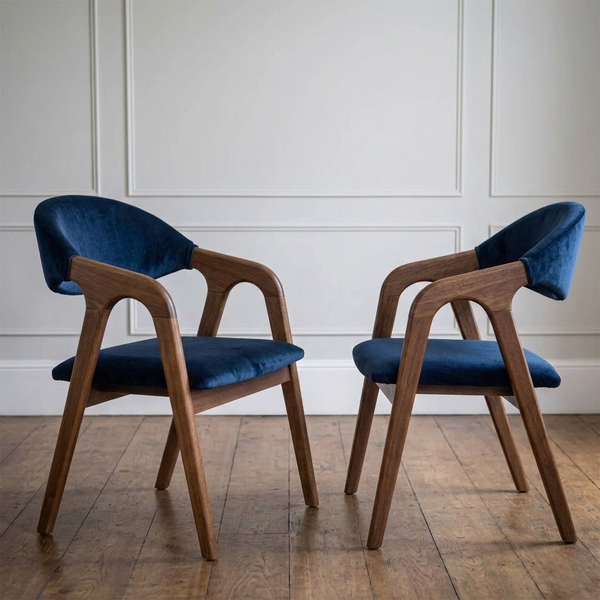 Set of 2 Solenne Wooden Dining Chair