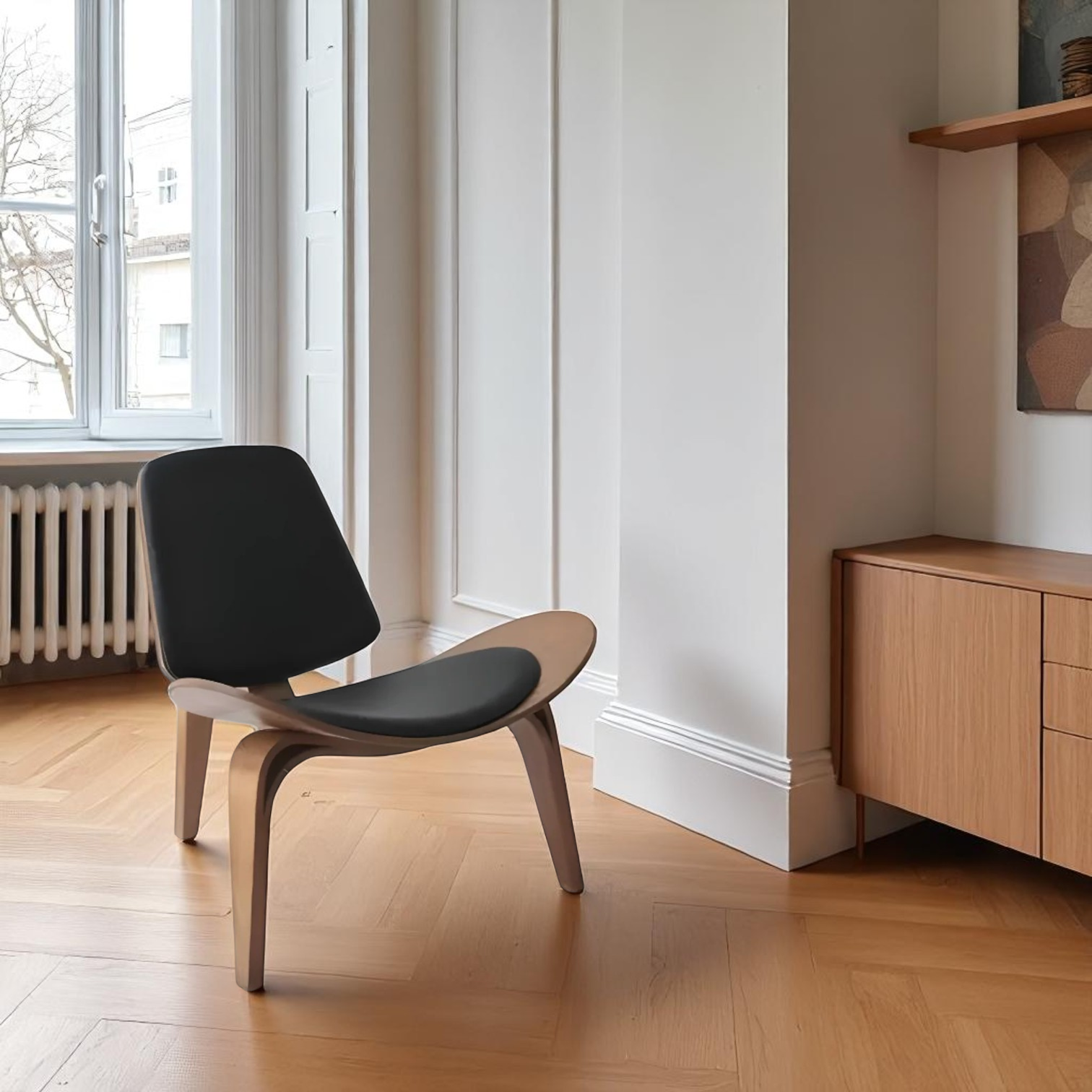 Walnut Shell Chair