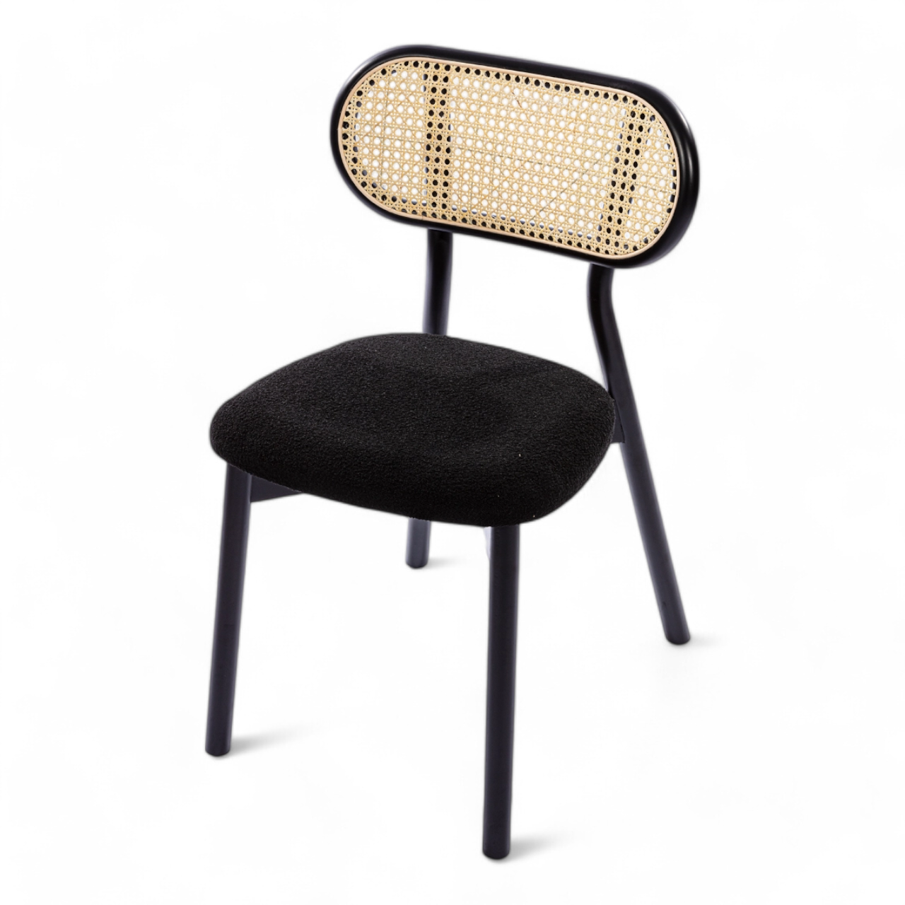 Modern Black Dining Chair with Minimalist Design