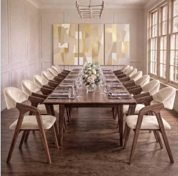 Set of 6 Solenne Wooden Dining Chair