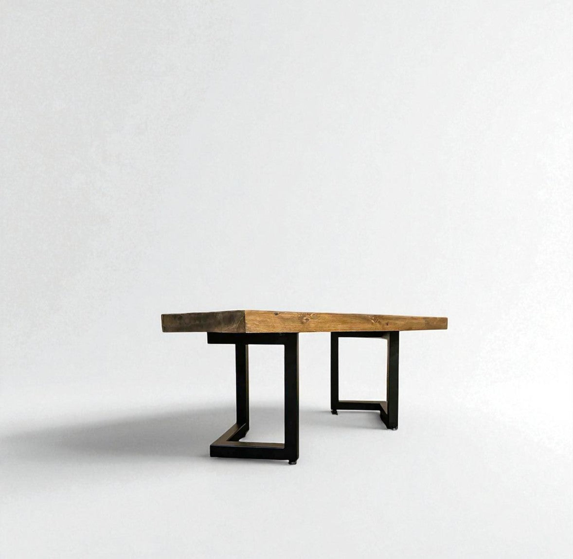 Rustic Industrial Coffee Table | Solid Wood Coffee & End Table | Thickness 5 cm | Unique Sofa Table