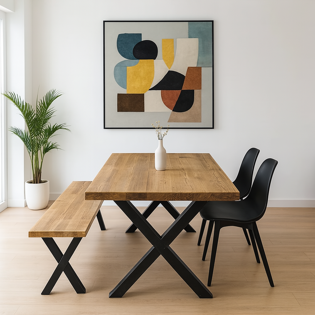 Reclaimed Solid Pine Wood Table