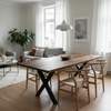 Heritage Solid Walnut Dining Table – Straight Edge Industrial Design