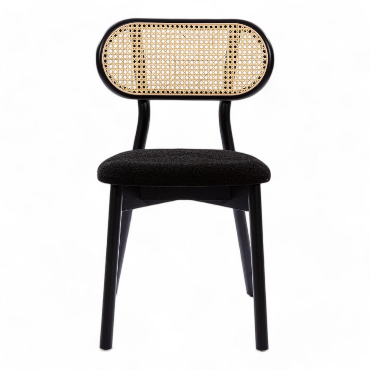 Modern Black Dining Chair with Minimalist Design