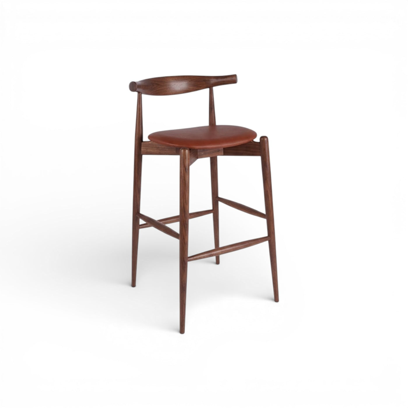 Mid-century Wooden Bar Stool