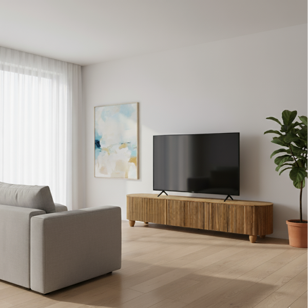 Japandi Wooden TV Stand