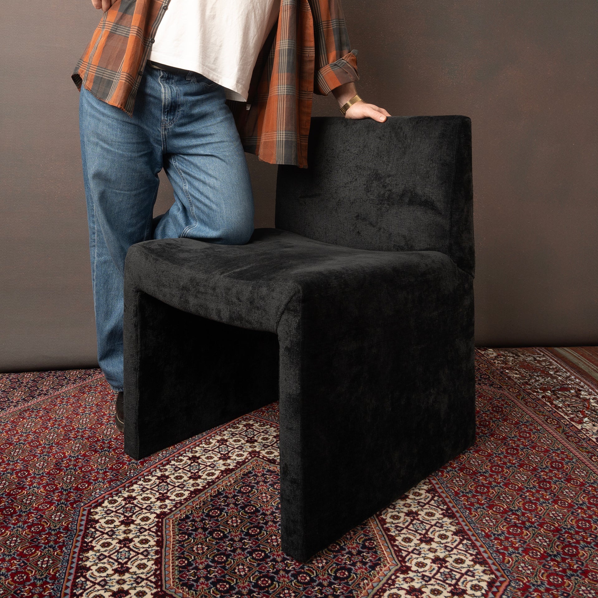 Noir Block Lounge Chair