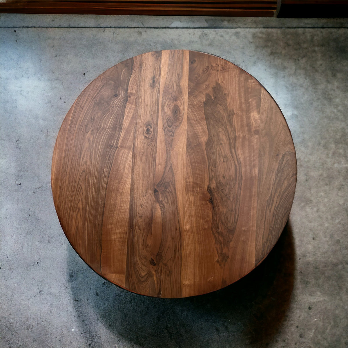 Verona Round Solid Walnut Dining Table