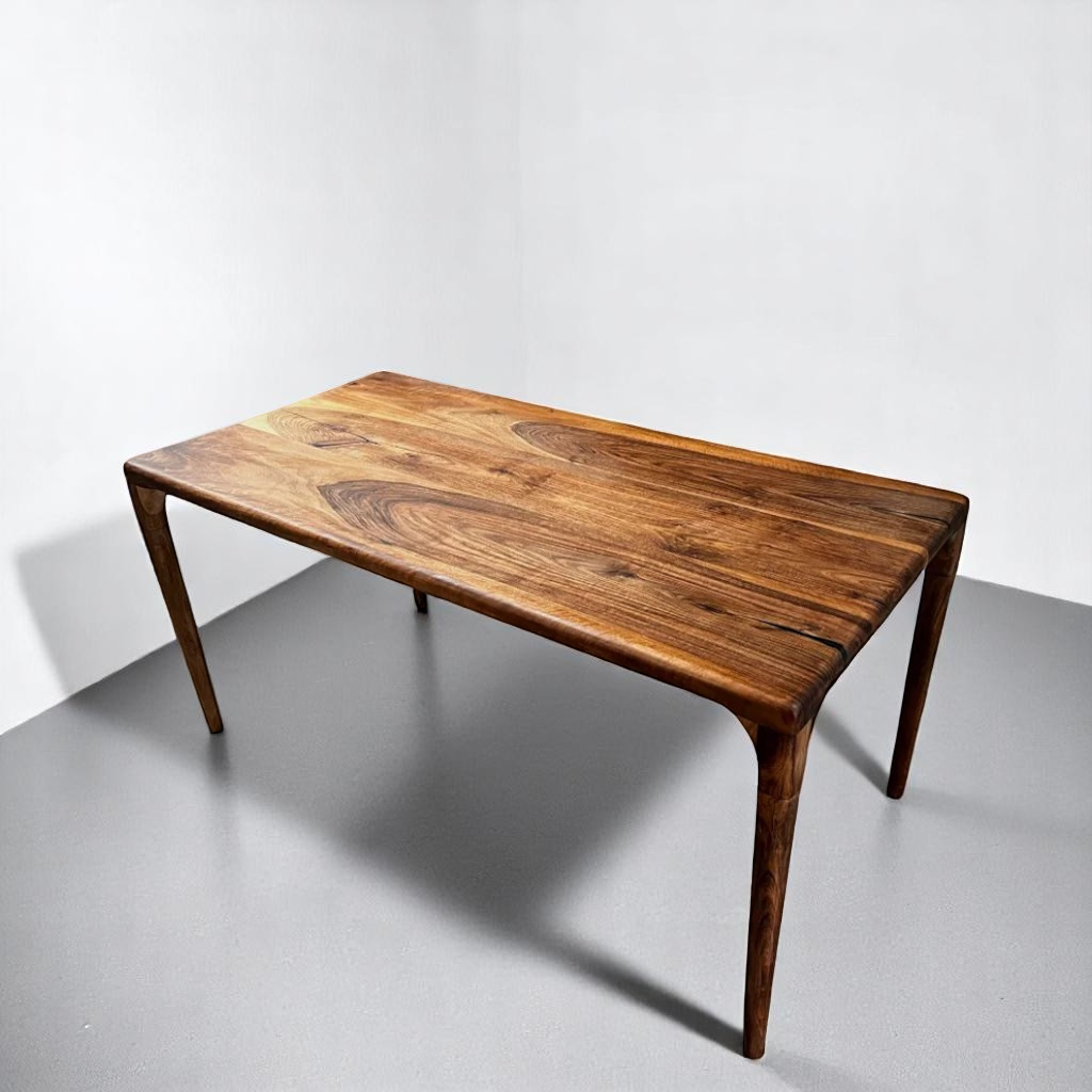 Modern Mid-century Walnut Dining Table