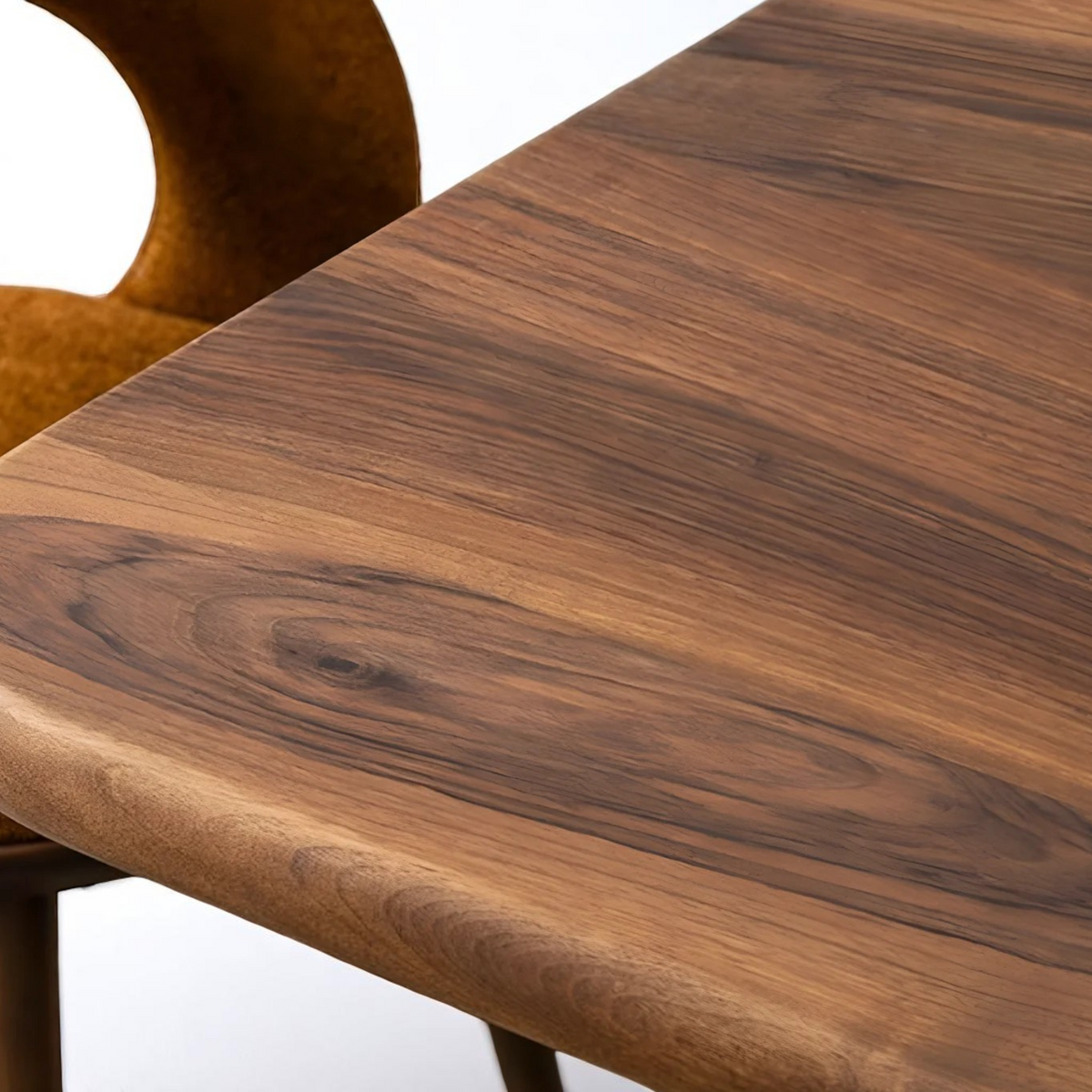 Country Style Solid Walnut Dining Table – 4–10 Seater