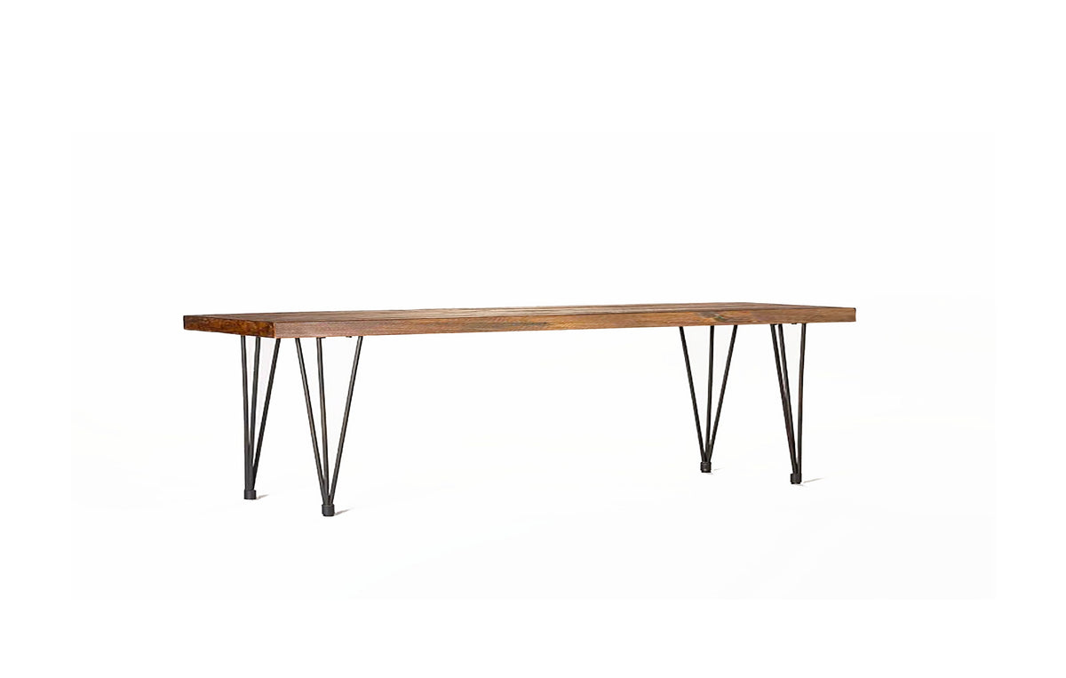 Solid Wood Bench | Industrial Bench | Pine Wood Dining Bench | Rustic Bench - The Industrial Furniture